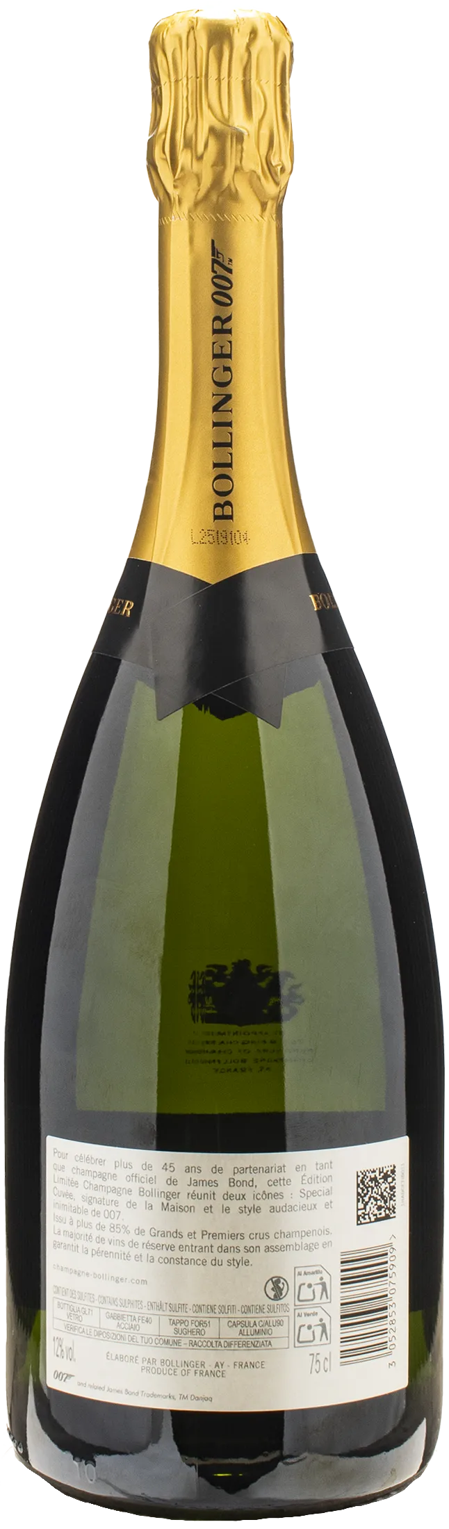 Bollinger Champagne Special Cuvee 007 Brut