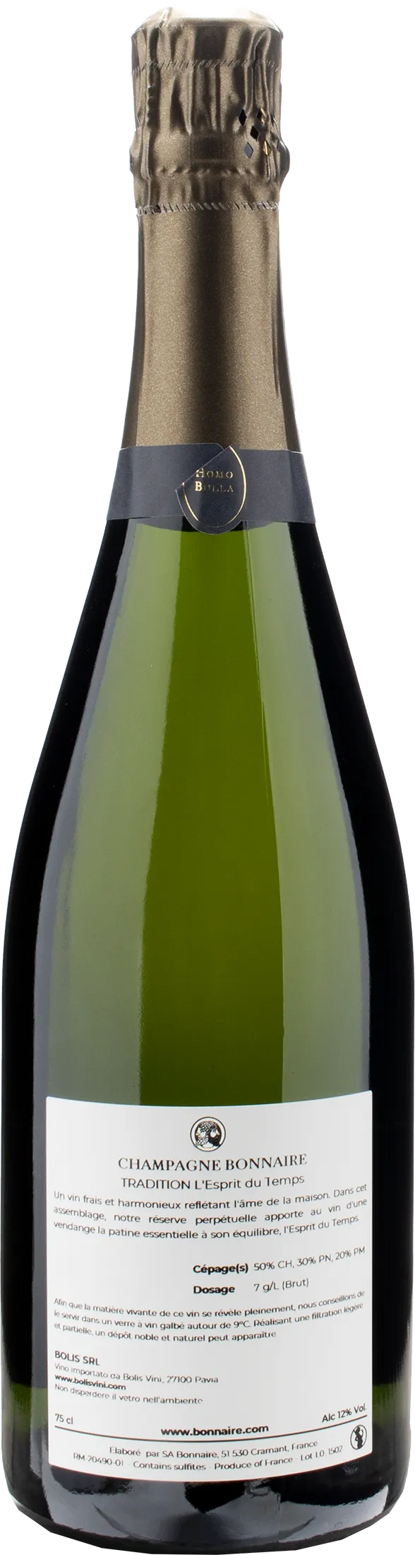 Bonnaire Champagne Tradition L'Espirit Du Temps Bonnaire Extra Brut