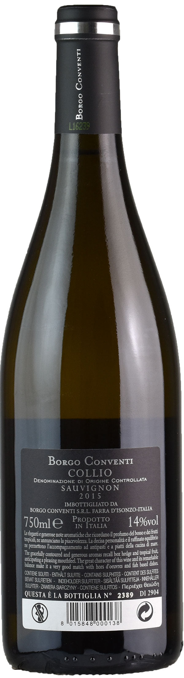 Borgo Conventi Sauvignon Colle Blanchis 2015