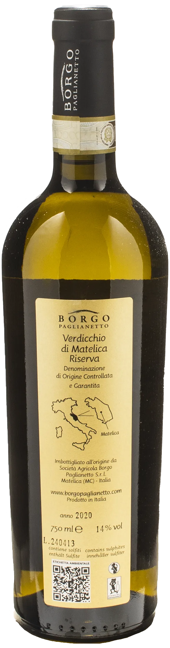 Borgo Paglianetto Verdicchio di Matelica Jera Riserva 2020