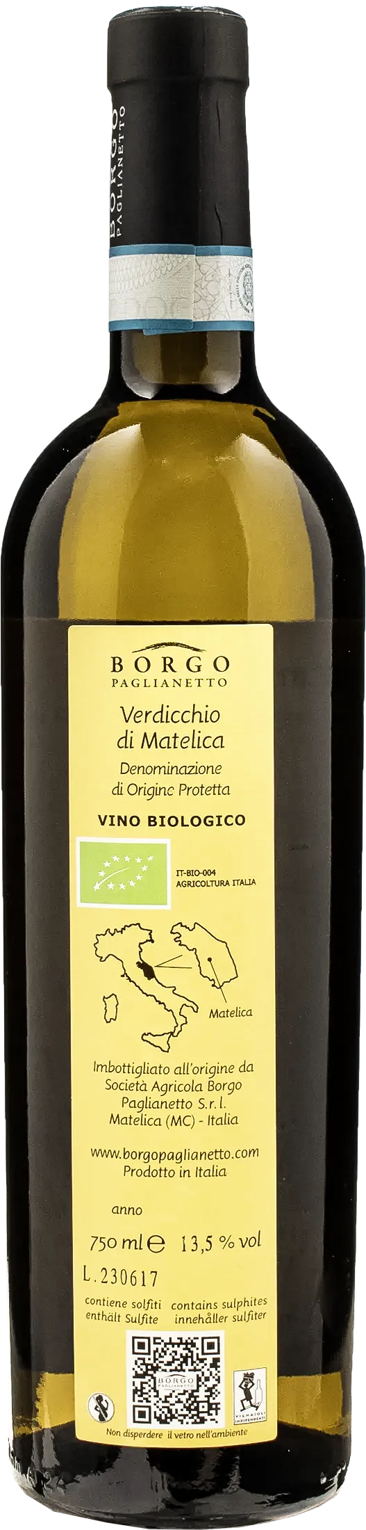 Borgo Paglianetto Verdicchio di Matelica Petrara 2023