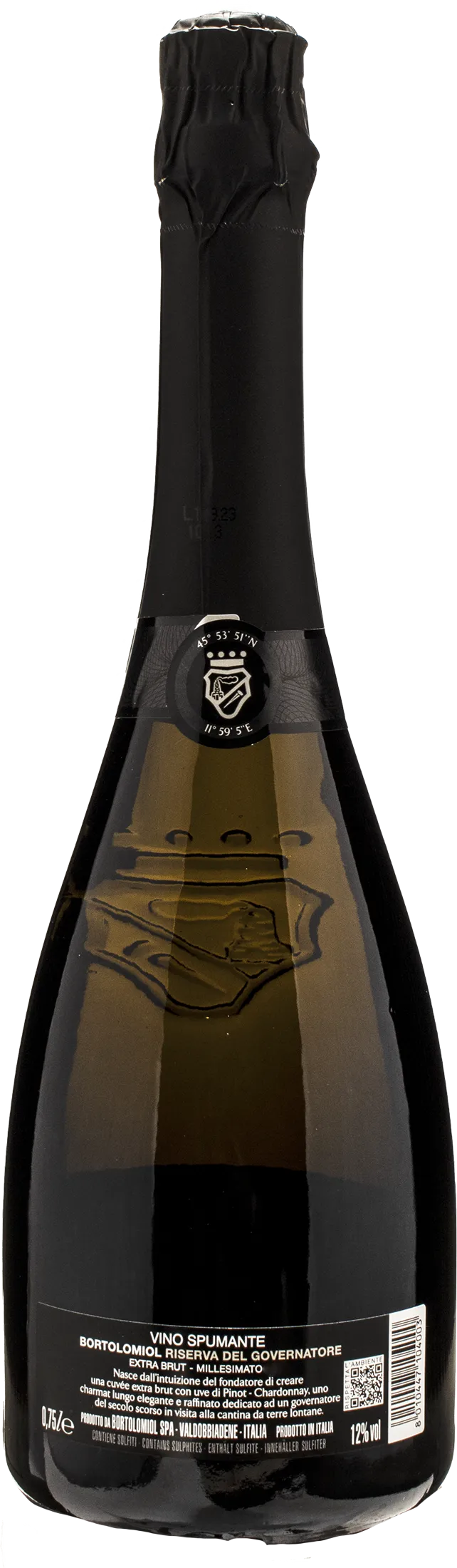 Bortolomiol Riserva del Governatore Extra Brut Millesimato 2022