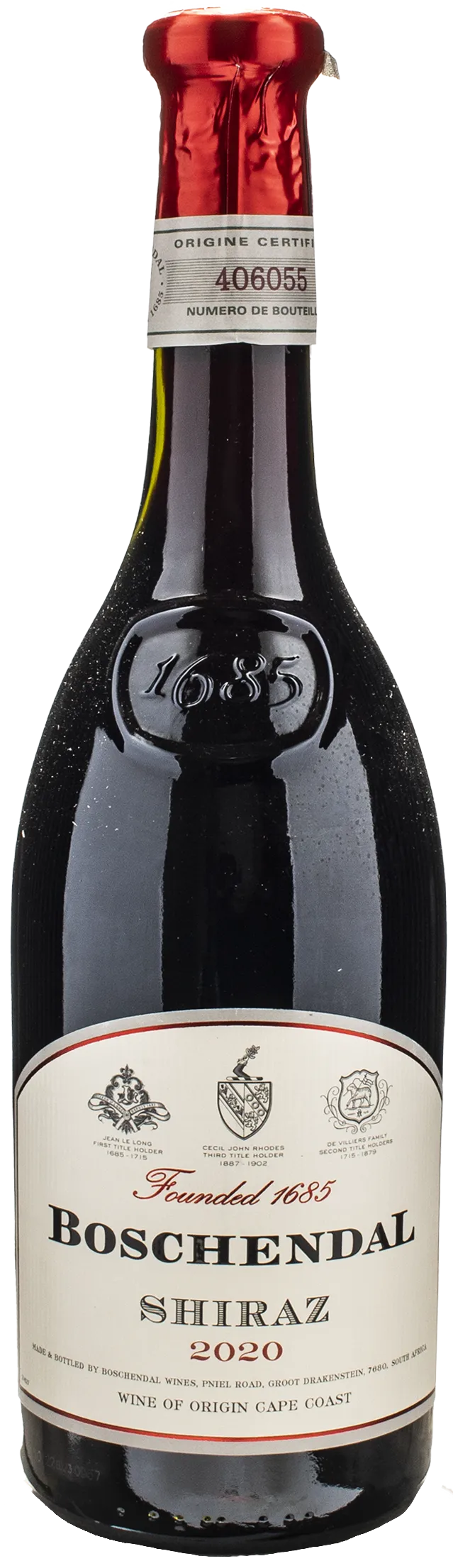 Boschendal 1685 Shiraz 2020