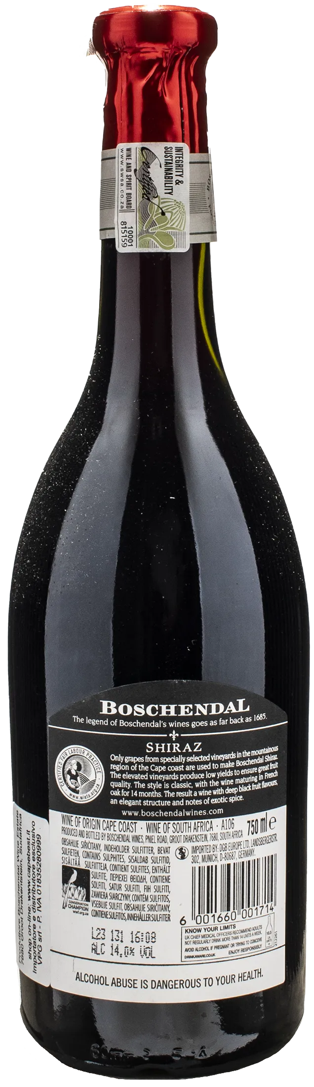 Boschendal 1685 Shiraz 2020