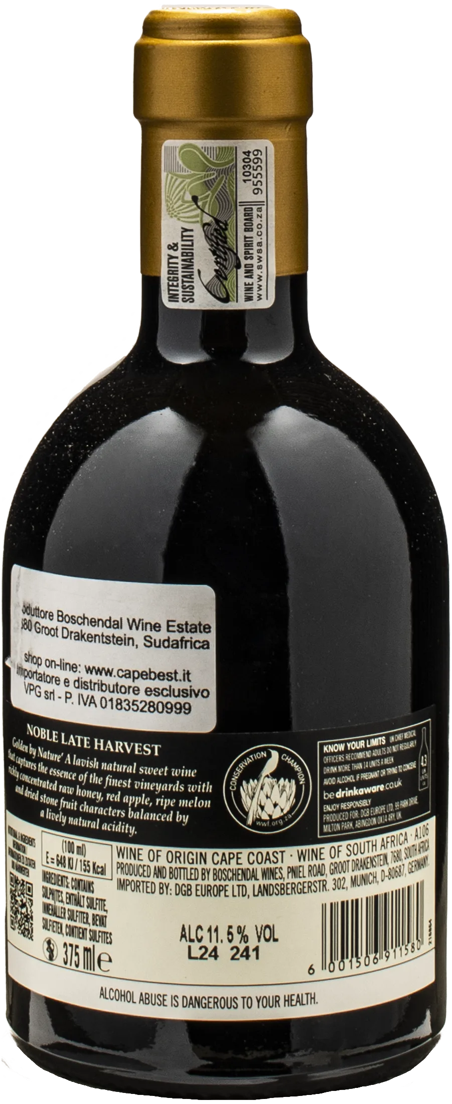 Boschendal Vin d'Or Noble Late Harvest 0.375L 2024
