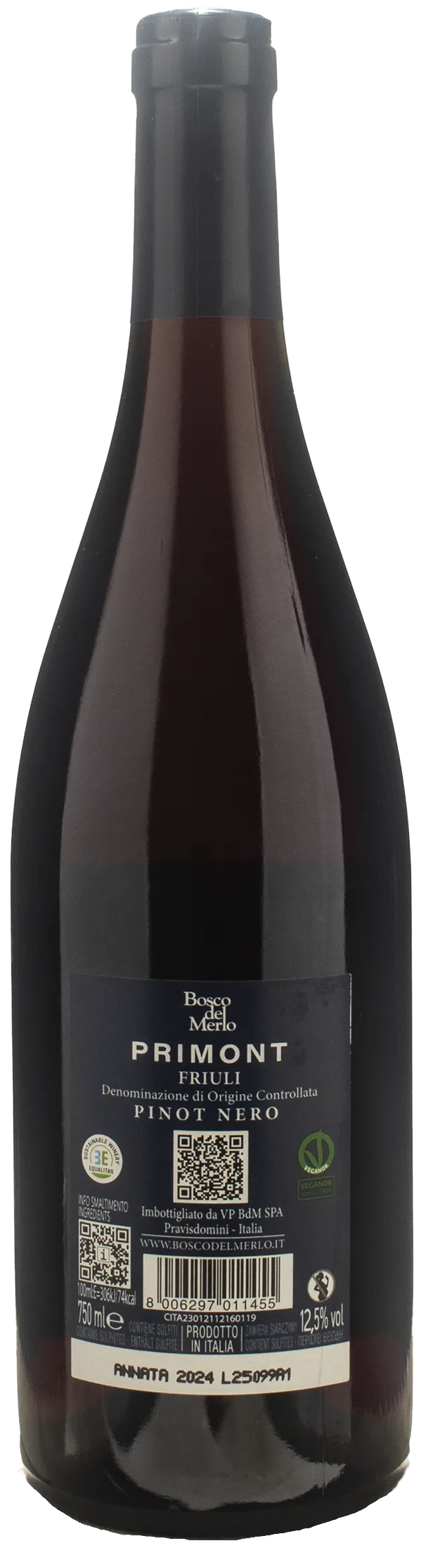 Bosco del Merlo Pinot Nero Primont 2024