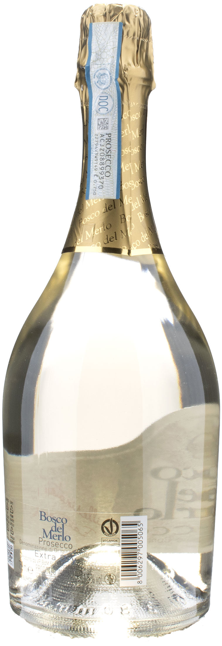 Bosco del Merlo Prosecco Millesimato Extra Dry 2022