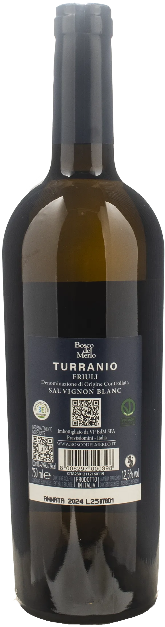 Bosco del Merlo Sauvignon Blanc Turranio 2024