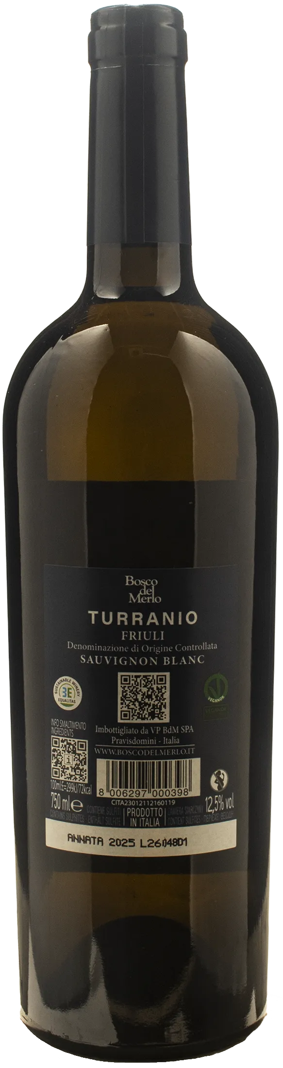 Bosco del Merlo Sauvignon Blanc Turranio 2025