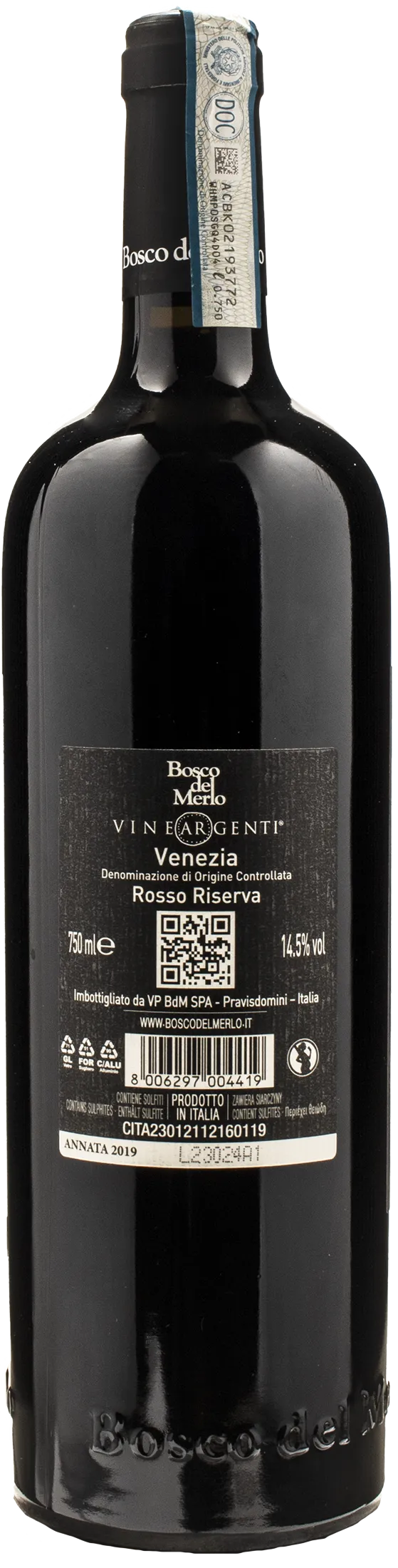 Bosco del Merlo Vineargenti Rosso Riserva 2019