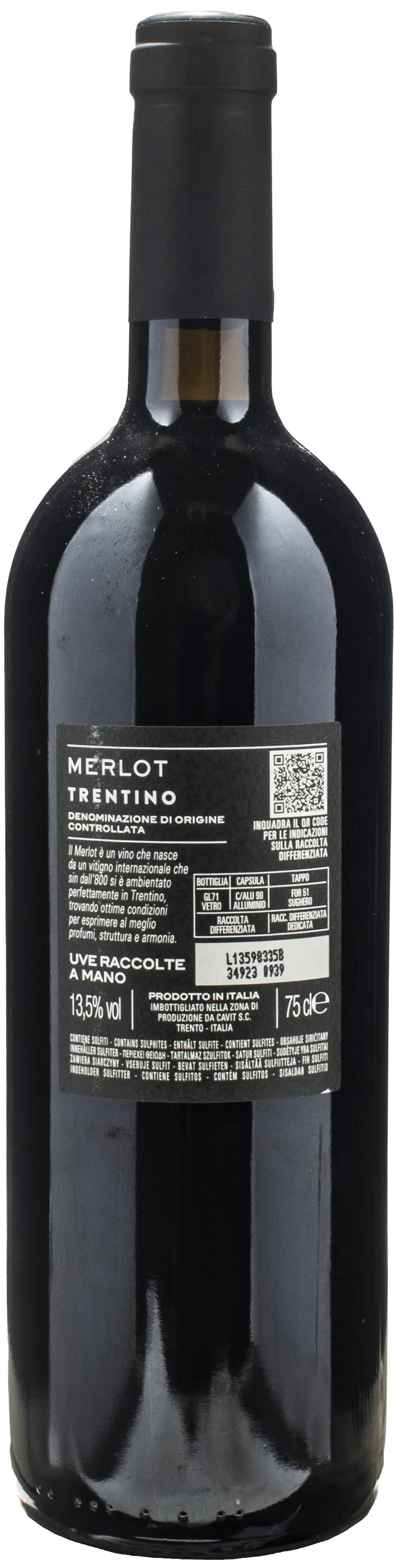 Bottega Vinai Merlot Trentino 2021