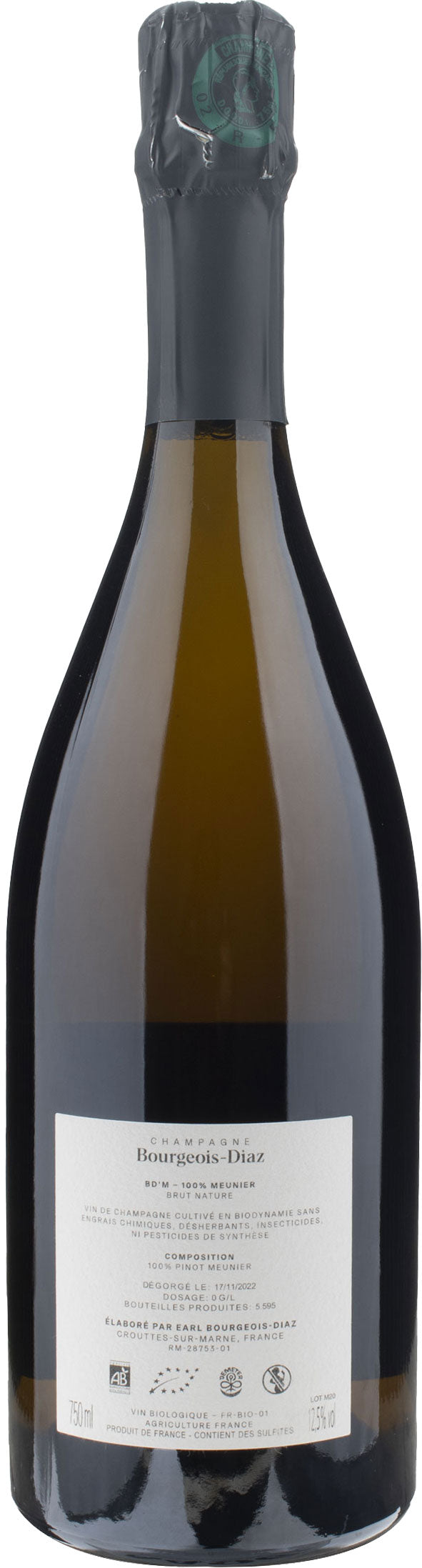 Bourgeois Diaz Champagne BD'M Brut Nature