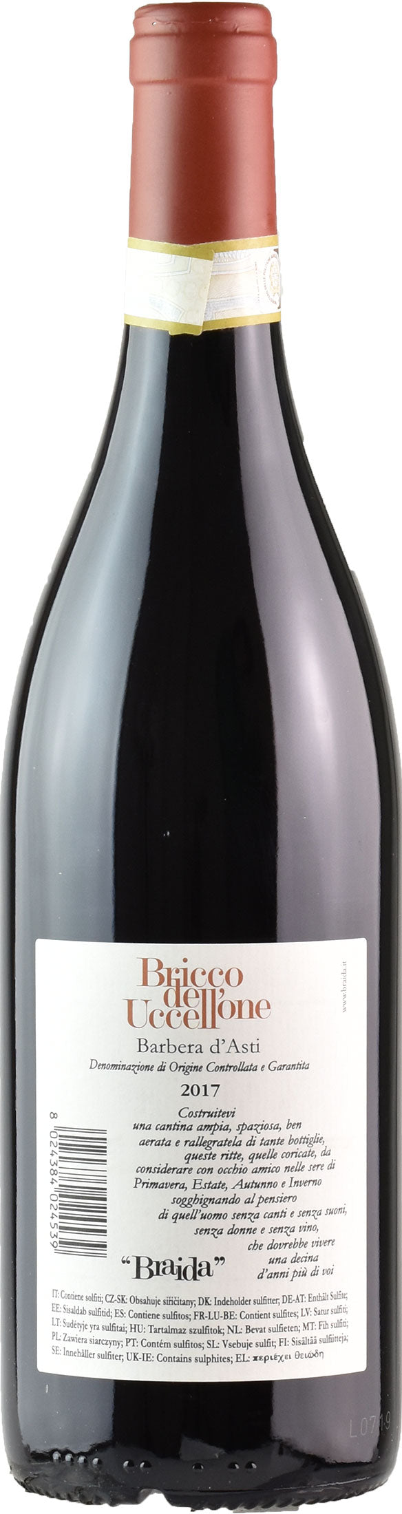 Braida Barbera Bricco dell'Uccellone 2017