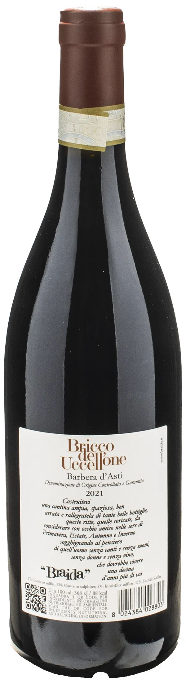 Braida Barbera d'Asti Bricco dell'Uccellone 2021