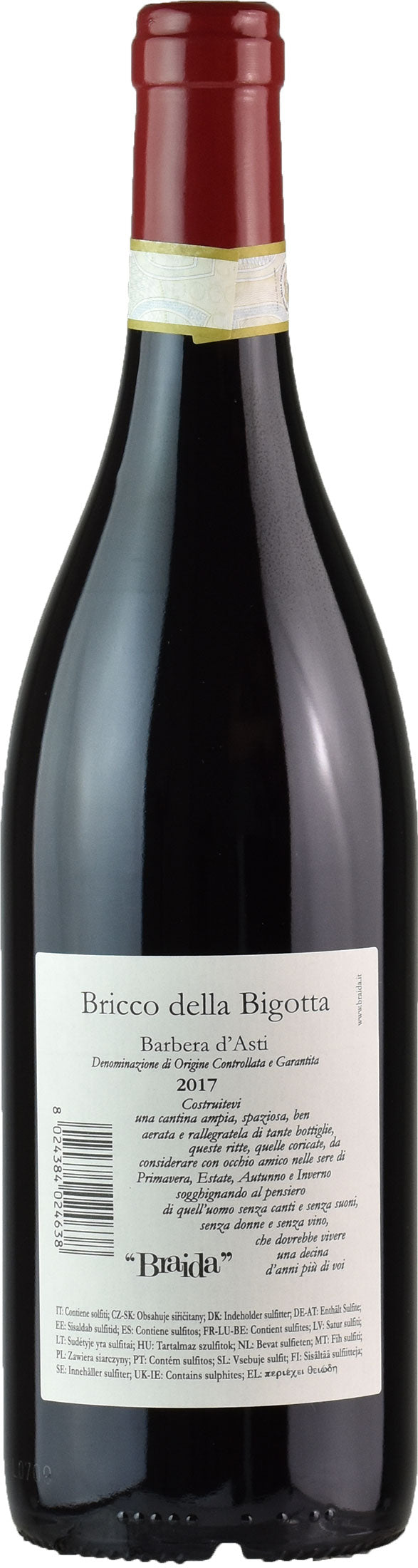 Braida Barbera d'Asti Bricco della Bigotta 2017