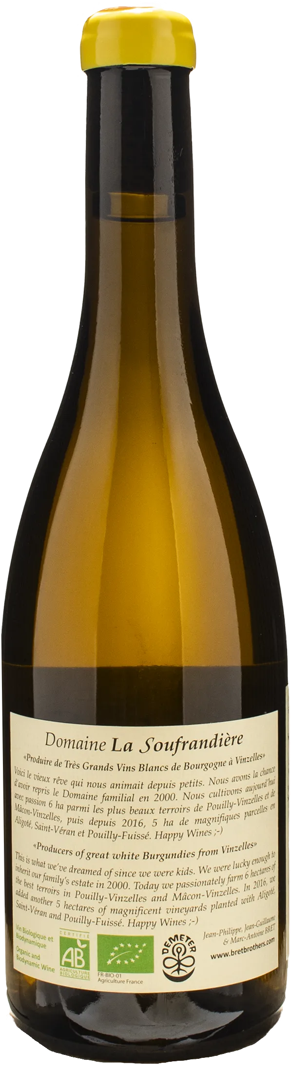 Bret Brothers La Soufrandiere Pouilly Vinzelles Les Quarts 2023