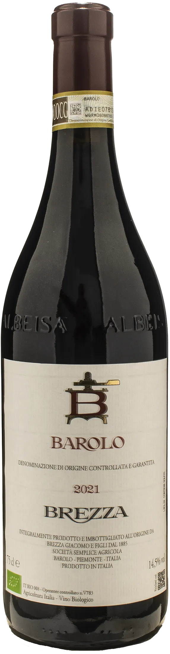 Brezza Barolo 2021 Organic Nebbiolo DOCG Piedmont 0.75L | XtraWine