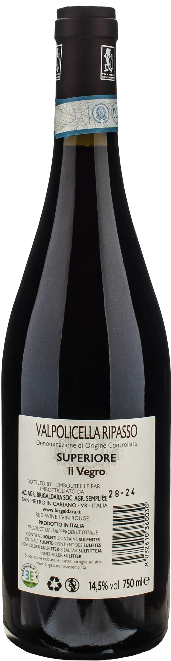 Brigaldara Valpolicella Ripasso Superiore Il Vegro 2022