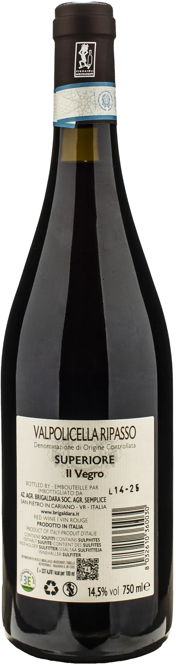 Brigaldara Valpolicella Ripasso Superiore Il Vegro 2023