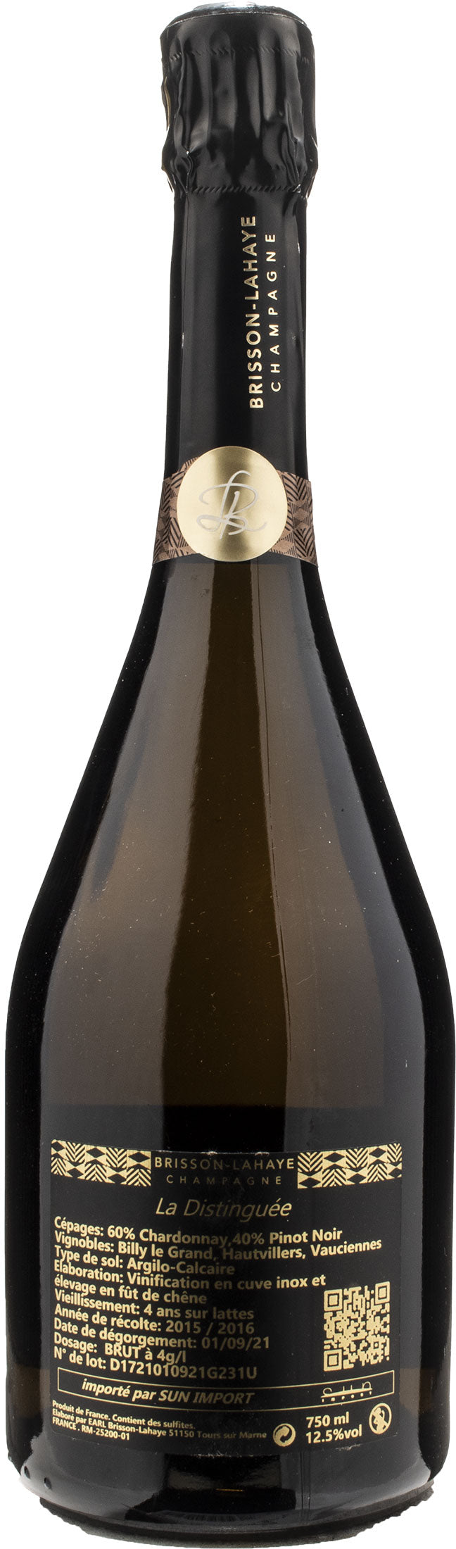 Brisson Lahaye Champagne La Distinguee Brut