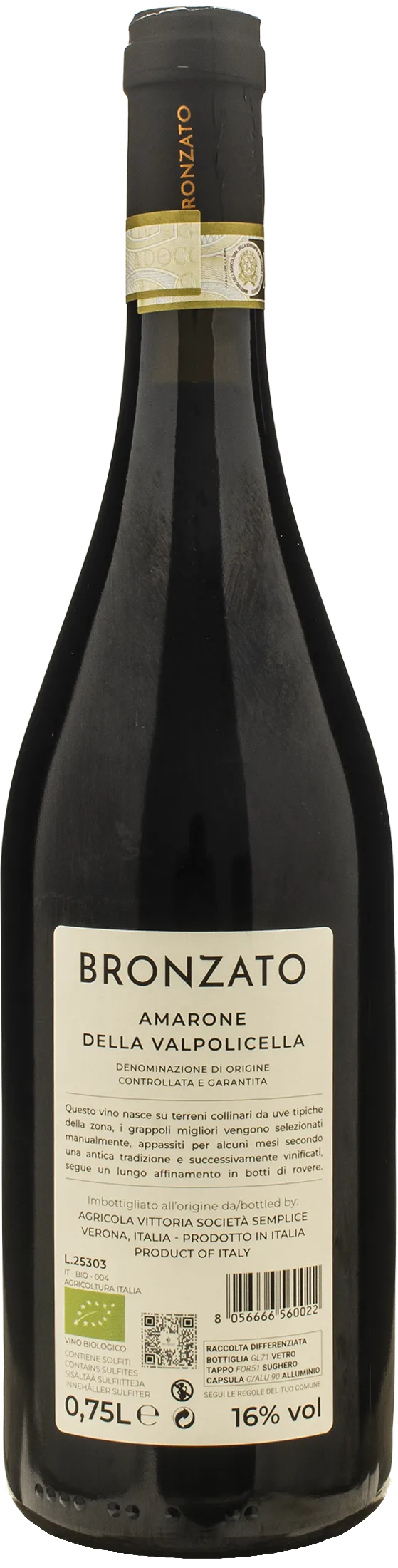 Bronzato Amarone della Valpolicella 2020