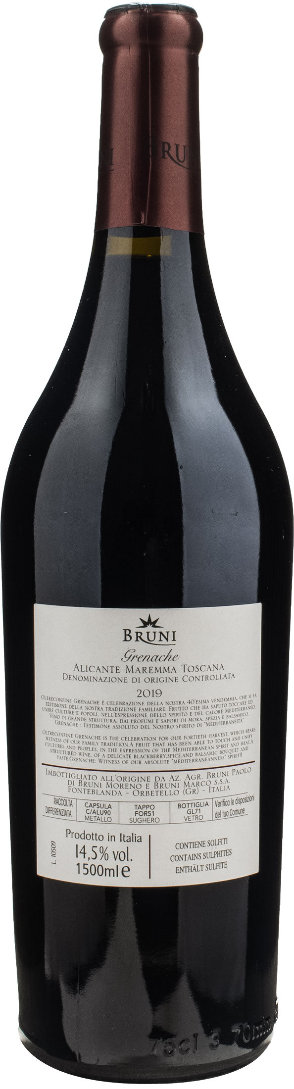 Bruni Grenache Oltreconfine 2019