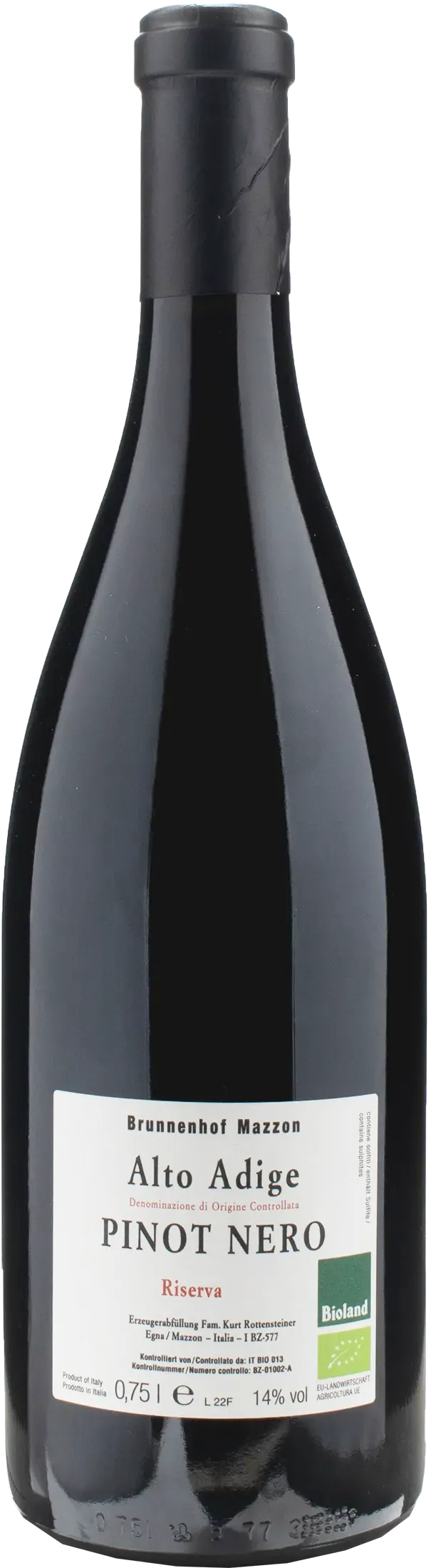 Brunnenhof Mazzon Pinot Nero Riserva 2020