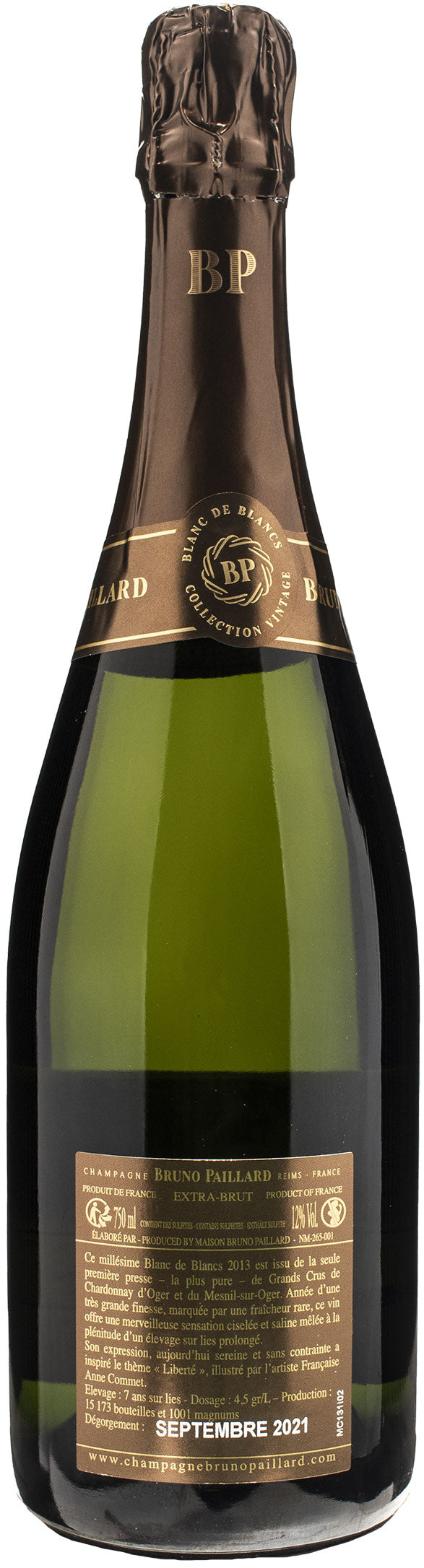 Bruno Paillard Champagne Grand Cru Blanc de Blancs Extra Brut 2013