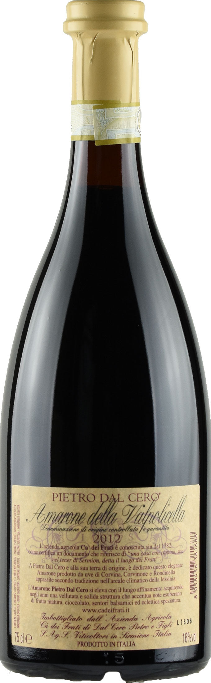 Ca dei Frati Amarone della Valpolicella Pietro Dal Cero 2012