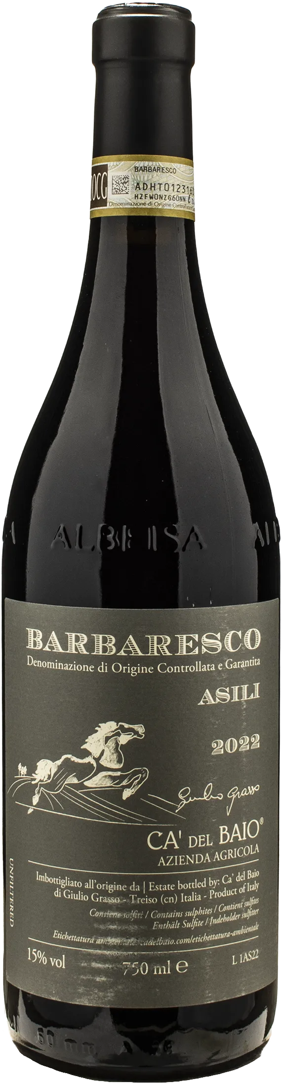 Ca' del Baio Barbaresco Asili 2022 Organic Old Vines DOCG | XtraWine