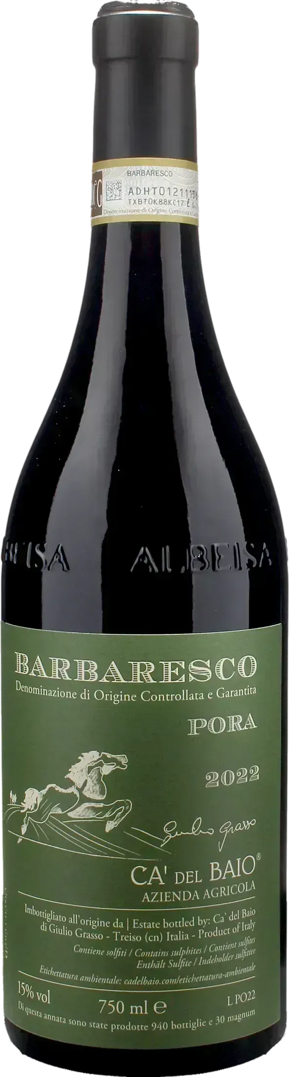 Ca del Baio Barbaresco Pora 2022