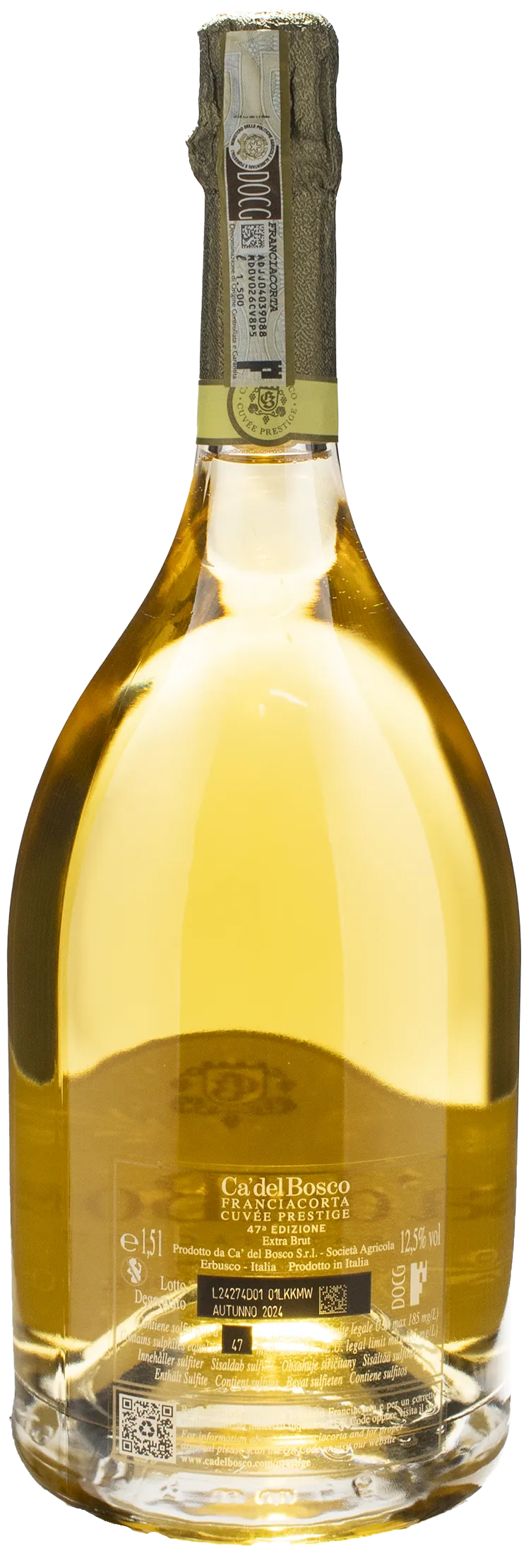 Ca' del Bosco Franciacorta Cuvee Prestige 47esima Edizione Extra Brut Magnum
