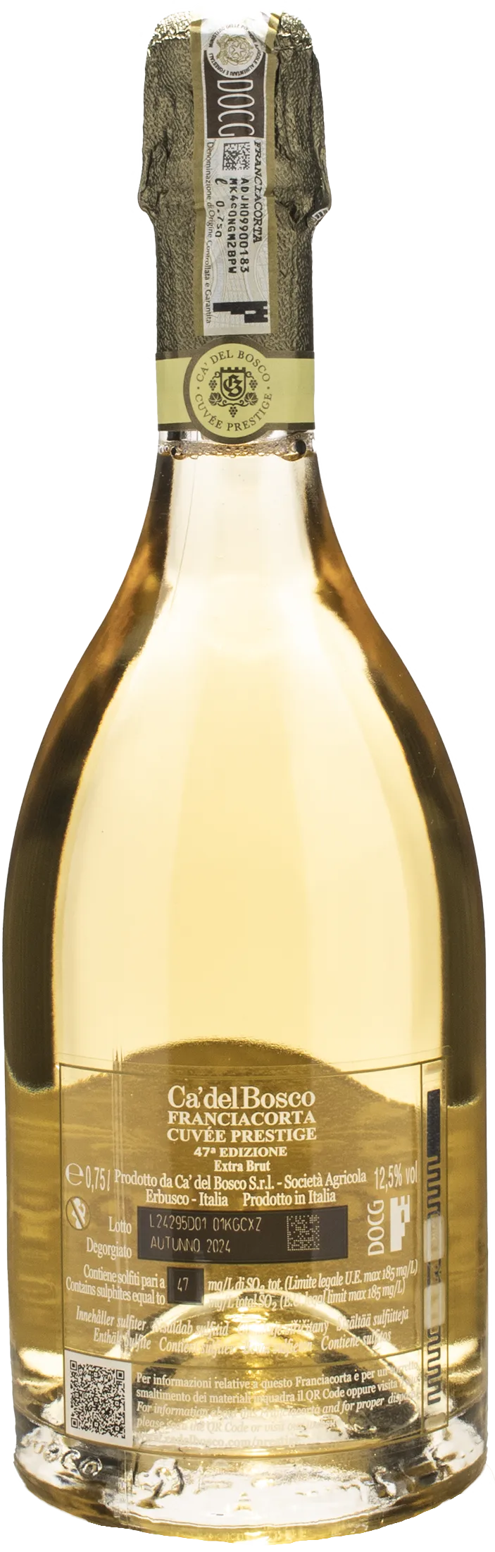 Ca' del Bosco Franciacorta Cuvee Prestige 47esima Edizione Extra Brut