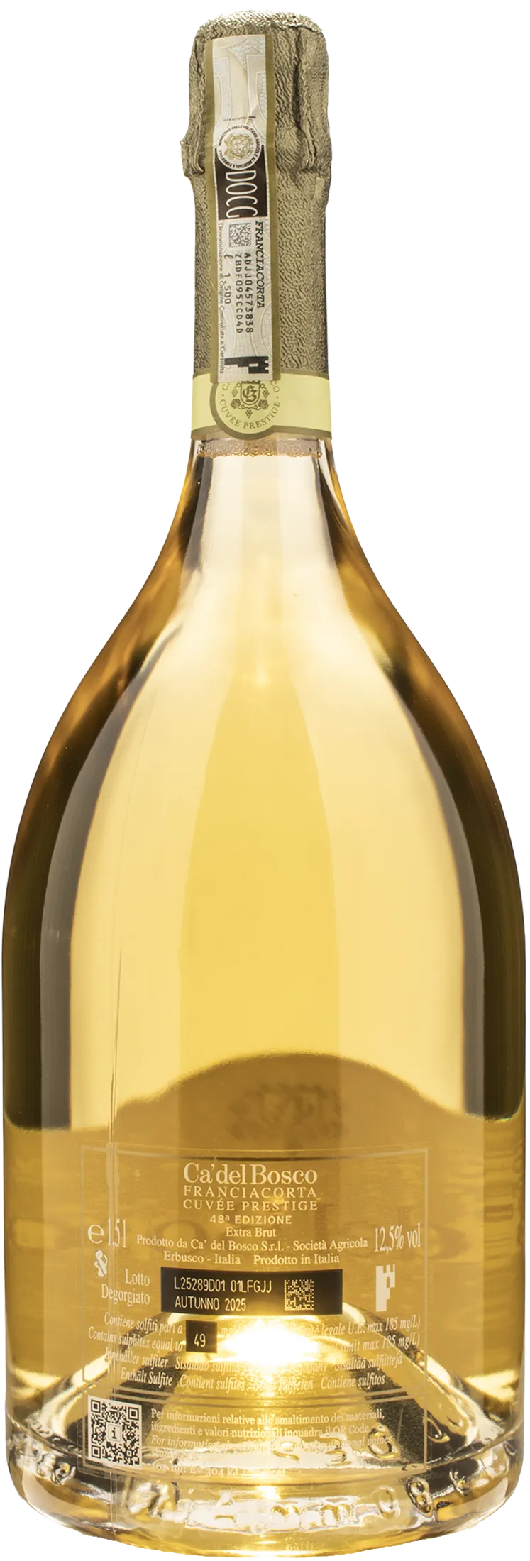 Ca' del Bosco Franciacorta Cuvee Prestige 48esima Edizione Extra Brut Magnum