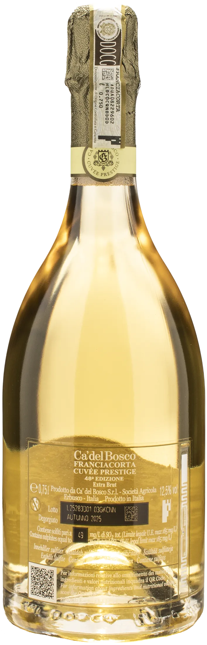 Ca' del Bosco Franciacorta Cuvee Prestige 48esima Edizione Extra Brut