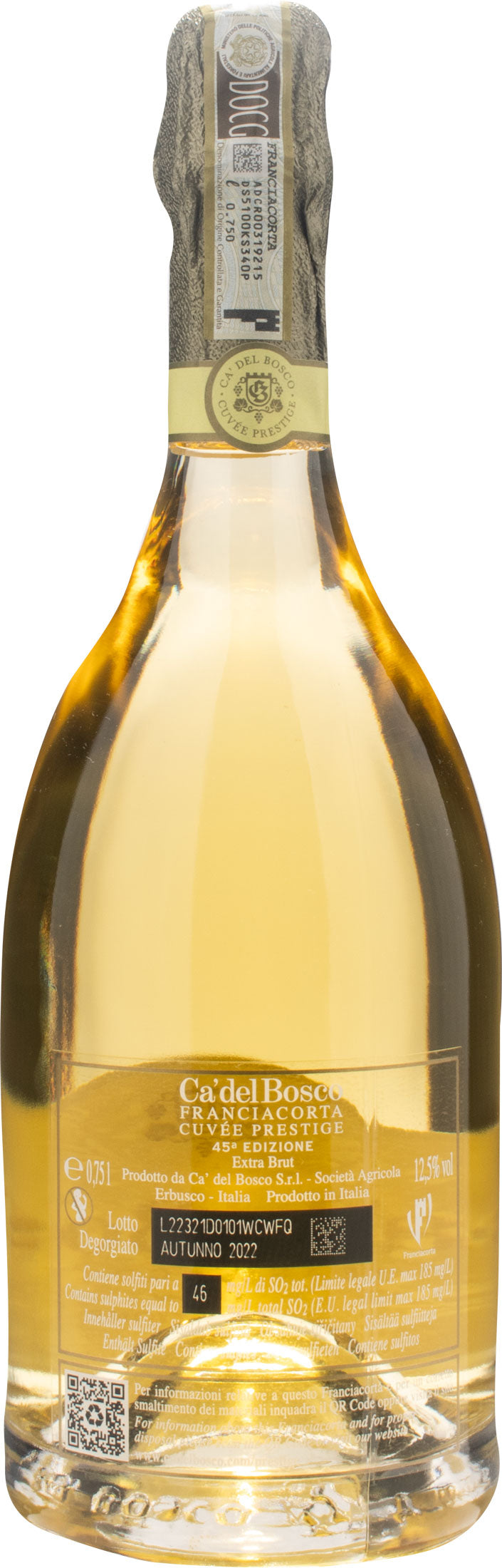 Ca' del Bosco Franciacorta Cuvee Prestige Extra Brut 45esima Edizione