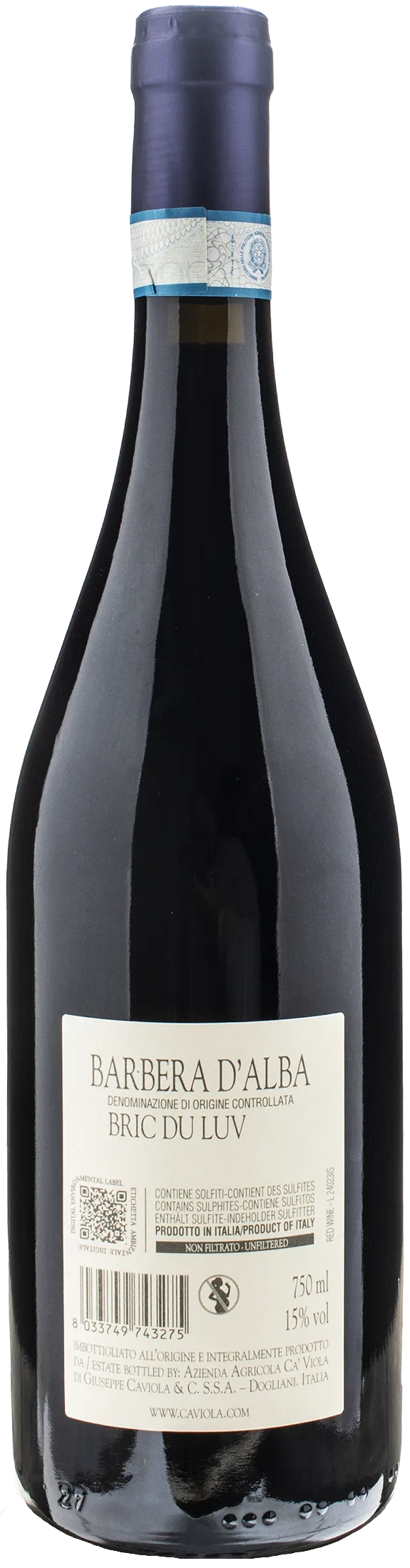 Ca' Viola Barbera Alba Bric du Luv 2022