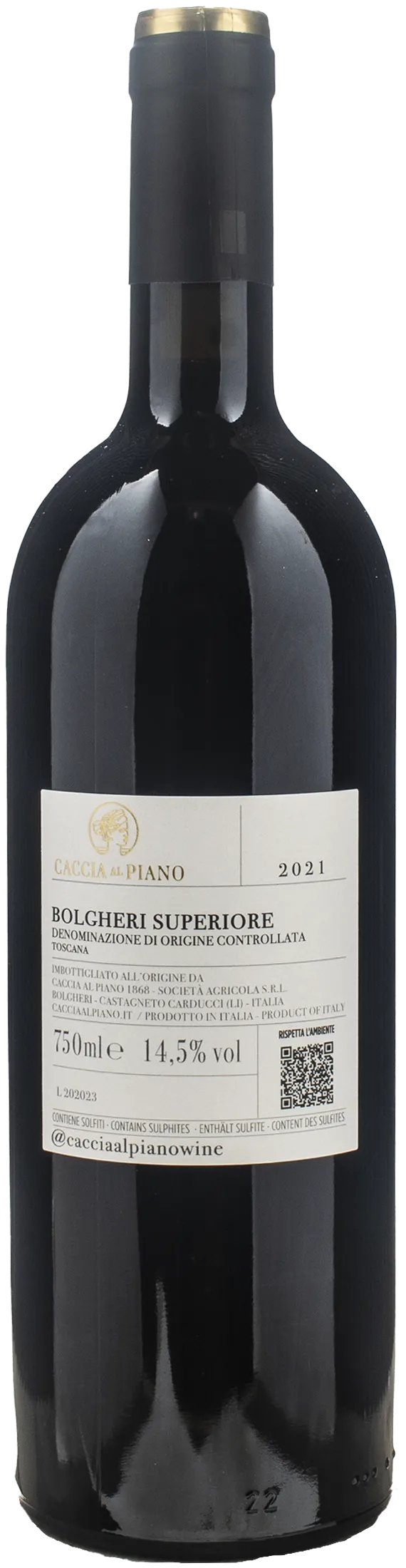 Caccia al Piano Bolgheri Superiore 2021