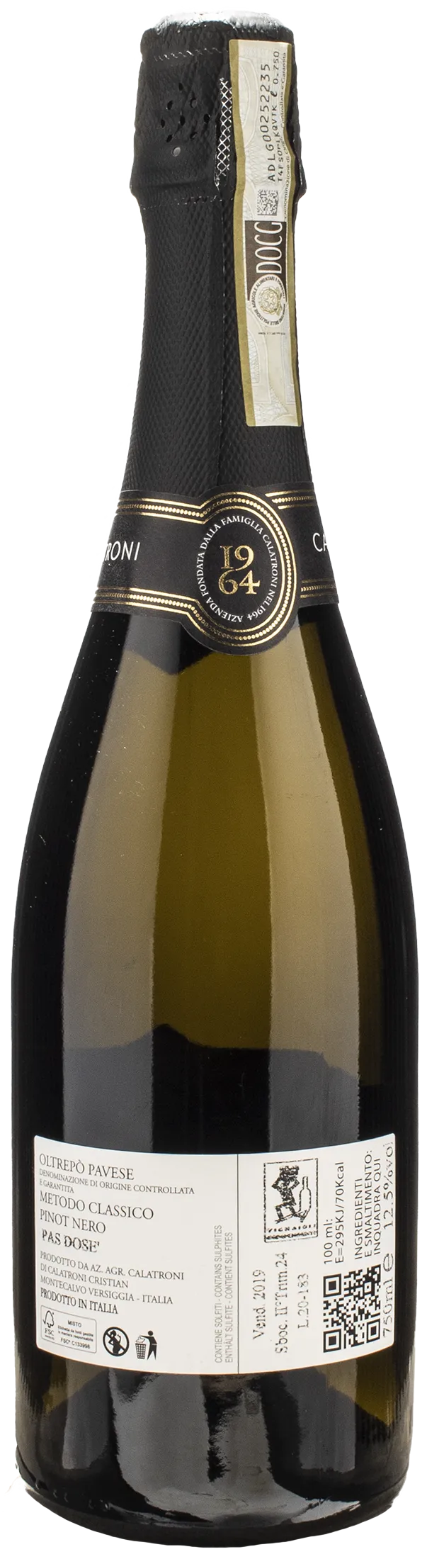 Calatroni Riva Rinetti Oltrepo Pavese Metodo Classico Pas Dose 2019