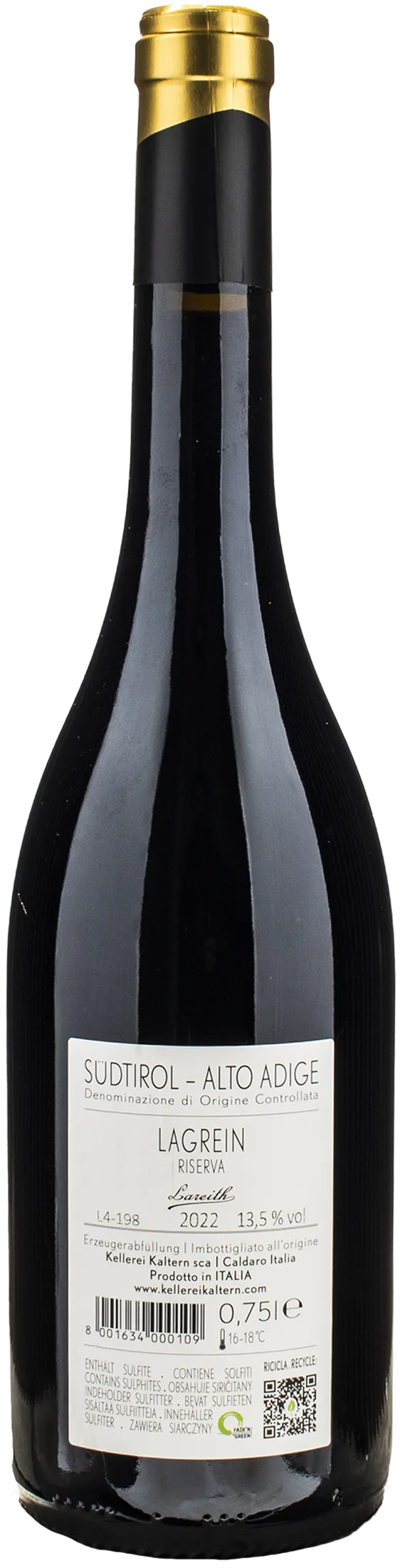 Caldaro Lagrein Riserva Lareith 2022