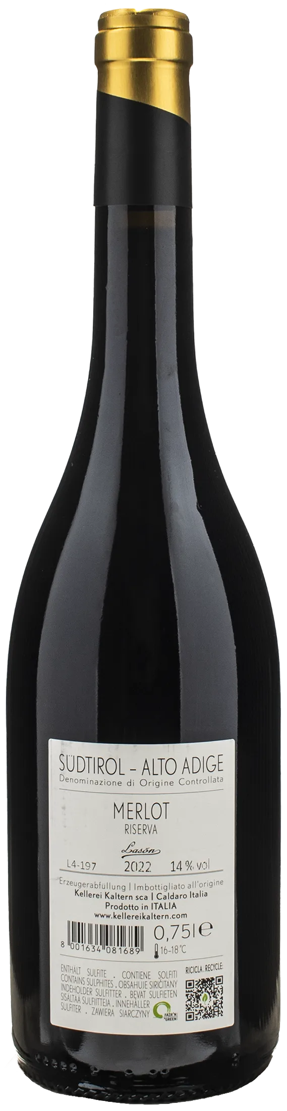 Caldaro Lason Merlot Riserva 2022