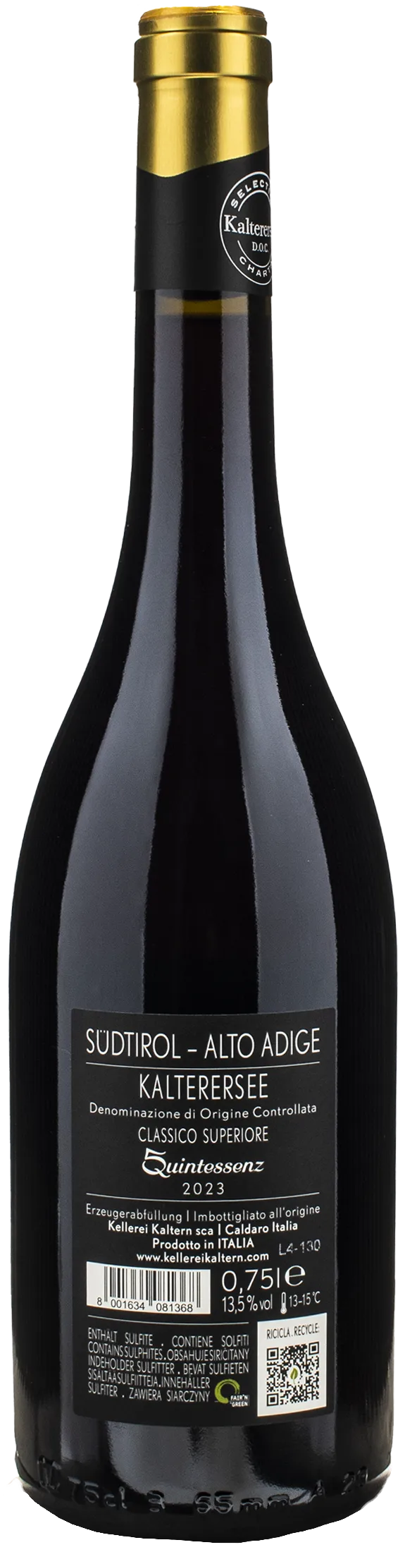 Caldaro Quintessenz Kalterersee Classico Superiore 2023