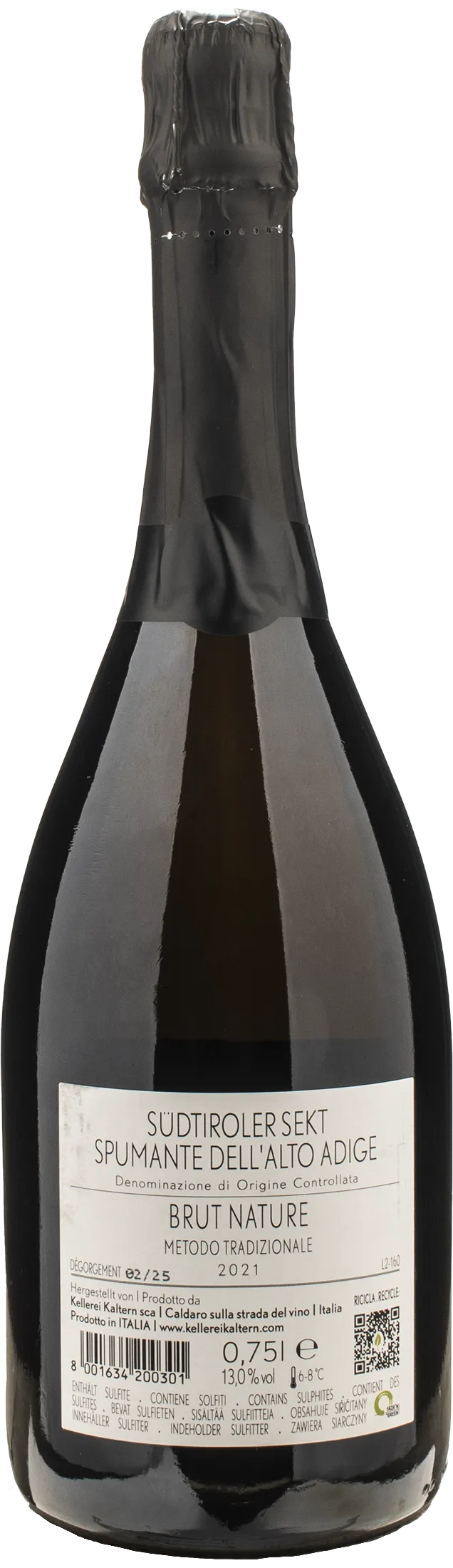 Caldaro Spumante Brut Nature 2021