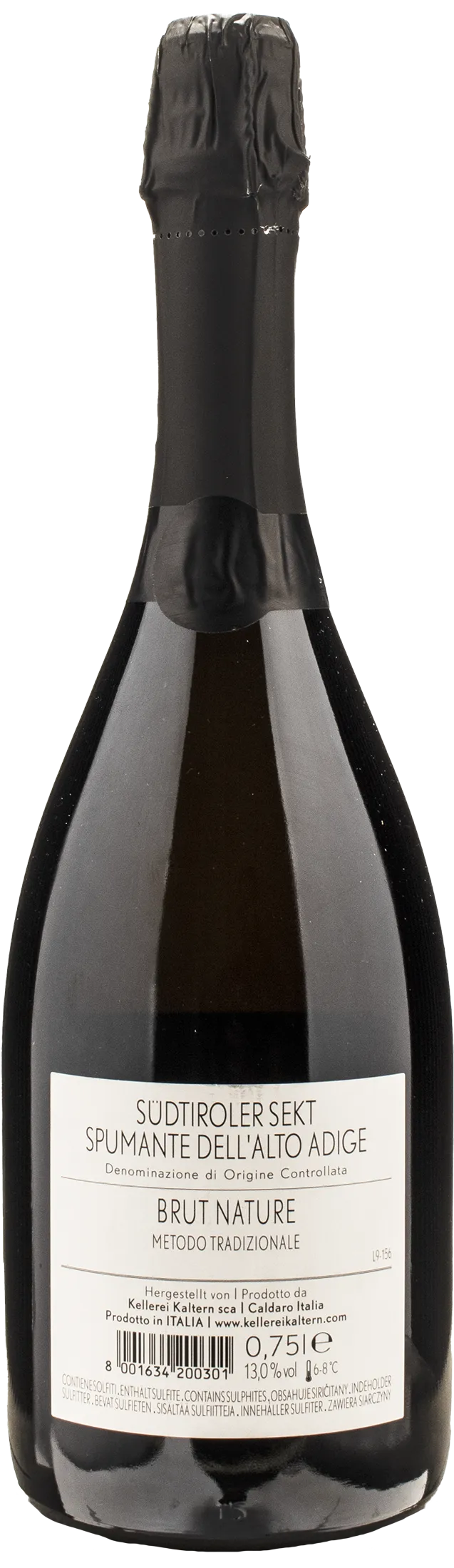 Caldaro Spumante Brut Nature Metodo Classico 2018