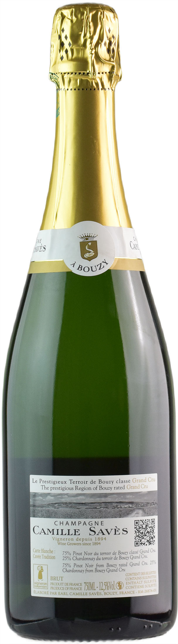 Camille Saves Champagne Grand Cru Carte Blanche Brut