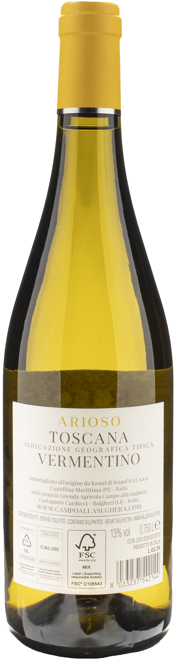 Campo alla Sughera Vermentino Arioso 2023