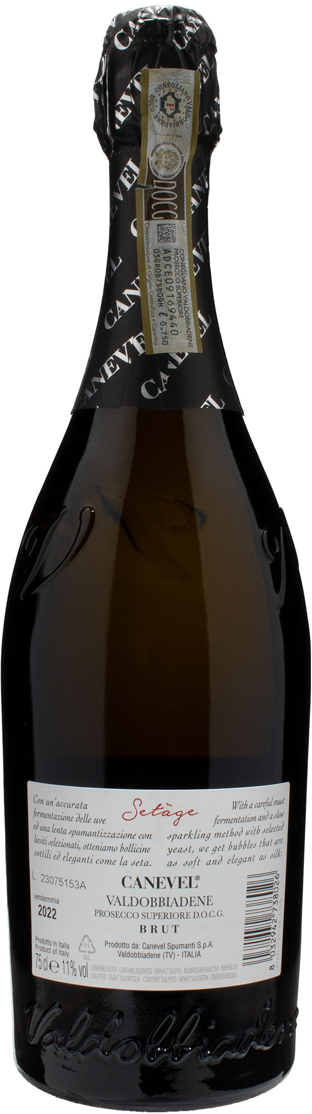 Canevel Valdobbiadene Prosecco Superiore Brut Setàge 2022