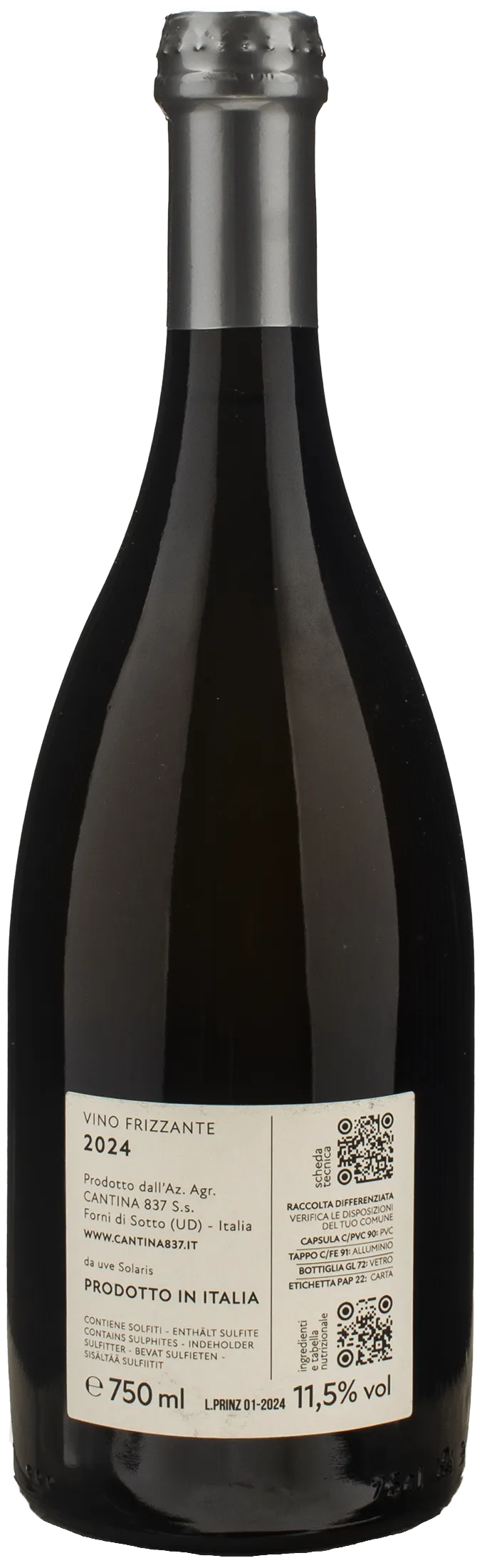 Cantina 837 Piwi Prinzipi 2024