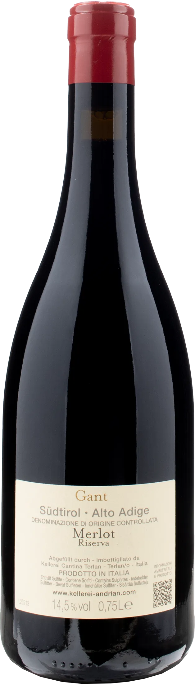 Cantina Andrian Merlot Riserva Gant Riserva 2021