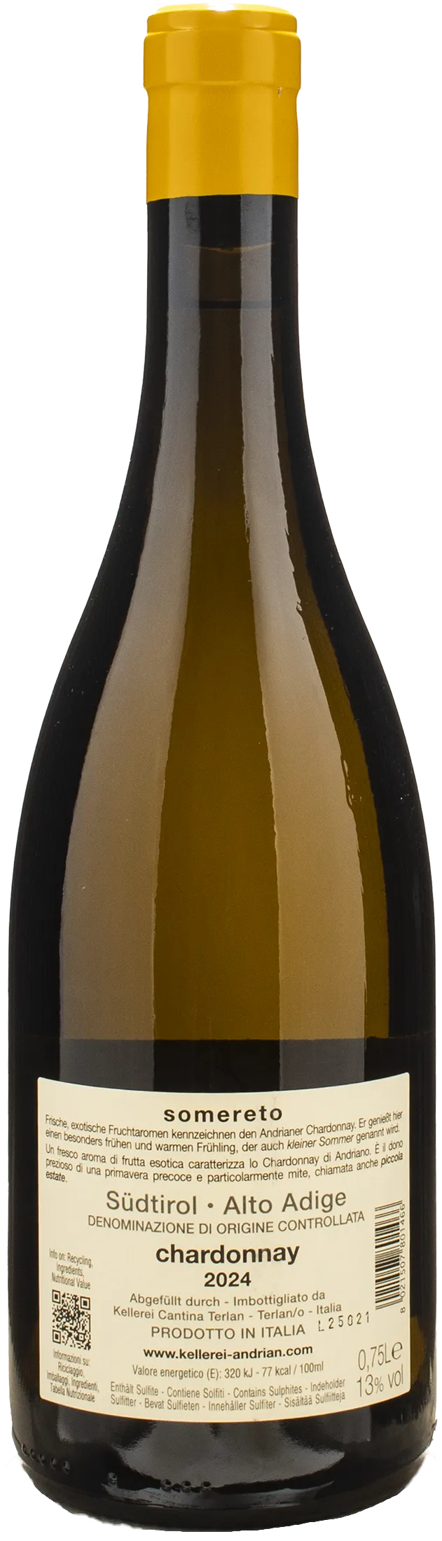 Cantina Andriano Chardonnay Somereto 2024